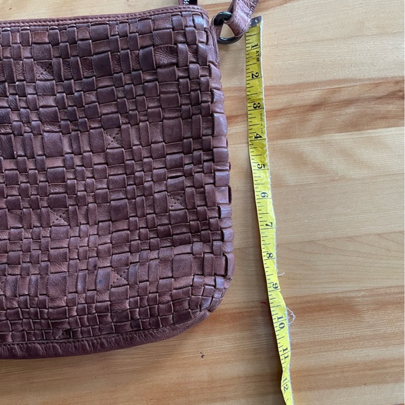 Vintage Vilenca Holland Brown Woven Leather Crossbody Bag - Picture 8 of 8